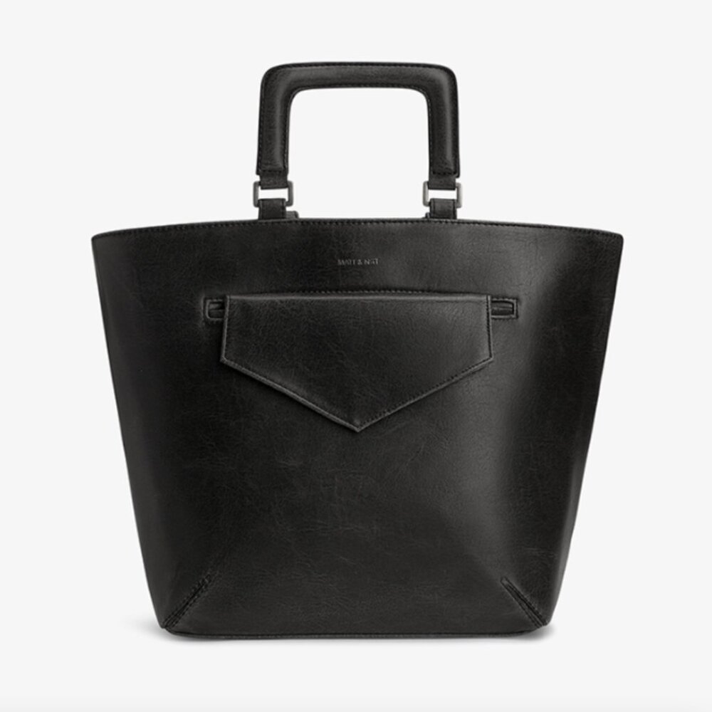 Matt + Nat Soleil Black Vegan Leather Tote